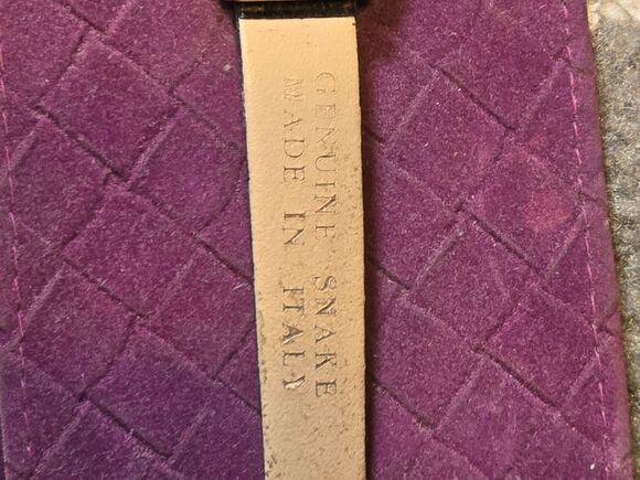 Vintage Anne Klein Quartz Ladies Watch Genuine Snake Made in Italy main image 5
